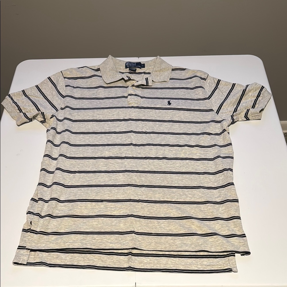 Polo by Ralph Lauren Gray Polo Shirt with Classic Style